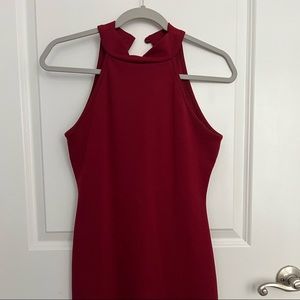 TOBI Bodycon halter neck mini dress